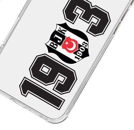 x Dekomus Lisanslı Beşiktaş Iphone 15 Pro 1903 Şeffaf Telefon Kılıfı "Dekomus Cep Defteri Hediyeli"