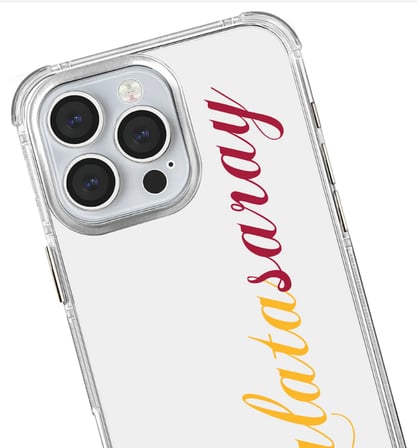 x Dekomus Lisanslı Galatasaray Iphone 15 Pro El Yazılı Sarı Kırmızı Şeffaf Telefon Kılıfı "Dekomus Cep Defteri Hediyeli"