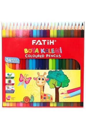 Fatih Kuru Boya Karton Kutu Tam Boy 24 Lü 33225