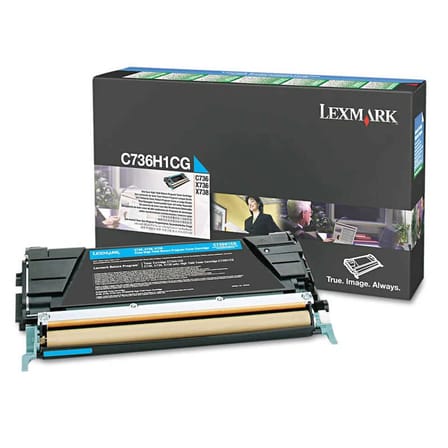 Lexmark C736 C736H1CG Mavi Yüksek Kapasiteli Orijinal Toner