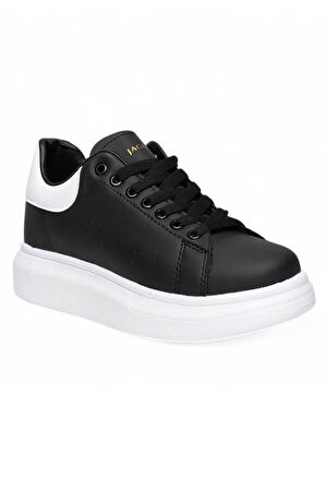 Celira Jgp Siyah Beyaz Bağcıklı Kadın Spor Ayakkabı