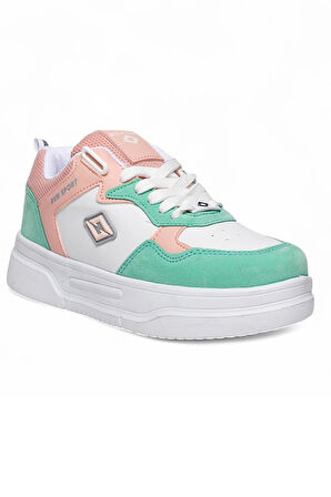 Celira Slz Yeşil Pudra Cilt Bağcıklı Kadın Spor Ayakkabı