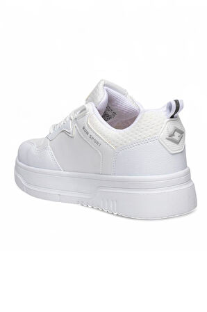 Celira Slz Beyaz Gümüş Cilt Bağcıklı Kadın Spor Ayakkabı