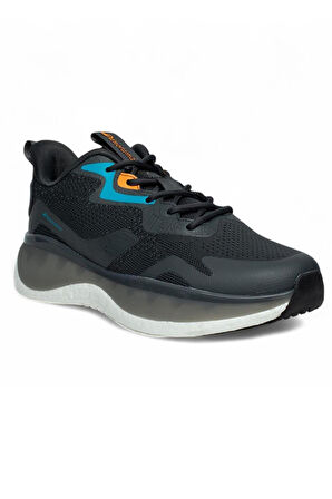 Celira Pnr Gri Siyah Triko Erkek Sneaker Spor Ayakkabı