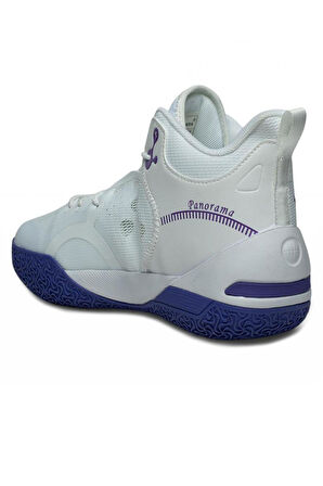 Celira Pnr Beyaz Mor Triko Erkek Basket Spor Ayakkabı