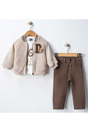 Celira Cnz Gri Triko Kollej Erkek Bebek Takım