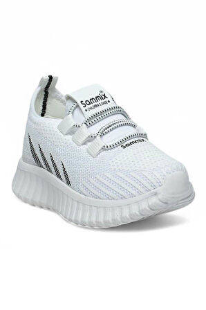 Celira Smx Beyaz Siyah Erkek Çocuk Yazlık Fileli Spor Ayakkabı