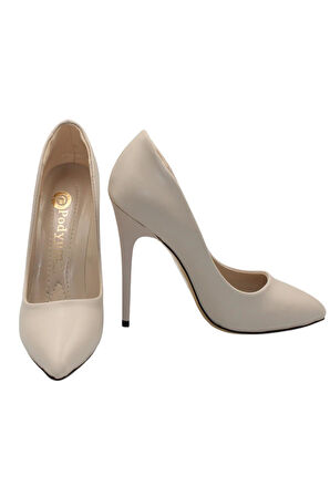 Celira Ten Cilt Topuklu 10 Cm Kadın Stiletto Ayakkabı
