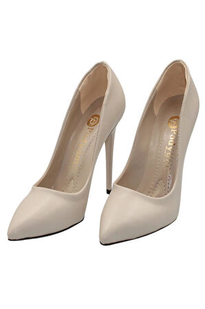 Celira Ten Cilt Topuklu 10 Cm Kadın Stiletto Ayakkabı