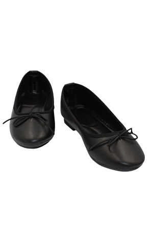 Celira Siyah Cilt Tokalı Günlük Babet Ayakkabı