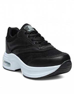 Celira Drk Siyah Fileli Kadın Sneaker Spor Ayakkabı