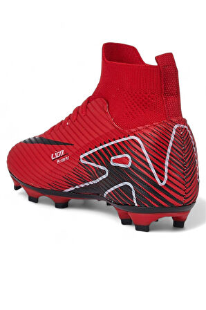 Celira Lio Kırmızı Çoraplı Erkek Futbol Krampon Ayakkabı