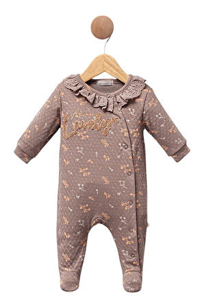 Celira Kahve Patikli Tulum 2 Ay,3 Ay,6 Ay Kız Bebek