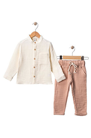 Celira Bej İkili Erkek Çocuk Takım 2Y,3Y,4Y,5Y