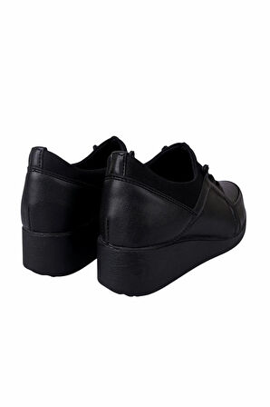 Celira Siyah Günlük Rahat Taban Anne Ayakkabı HS00321