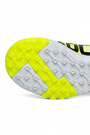 Celira Bys Beyaz Sarı Erkek Çocuk Çoraplı Halısaha Ayakkabı