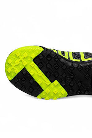 Celira Bys Siyah Sarı Erkek Çocuk Çoraplı Halısaha Ayakkabı