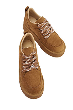 Celira Taba Süet Bağcıklı Kadın Bot NSB520