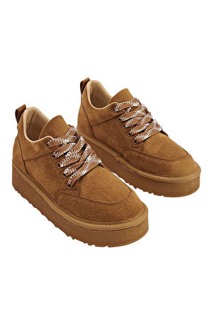 Celira Taba Süet Bağcıklı Kadın Bot NSB520