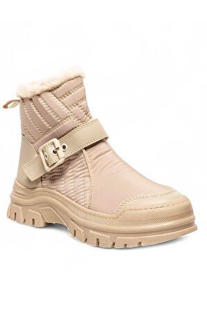 Celira Ten Kalın Taban Paraşüt Kürklü Kadın Bot NSB521