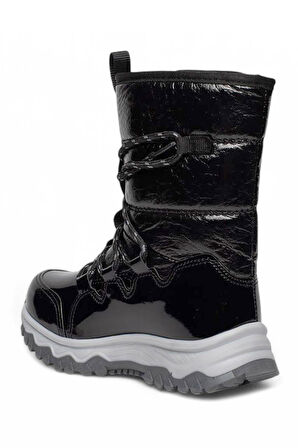 Celira Snw Siyah Suya Dayanıklı Kaymaz Kız Çocuk Kar Botu