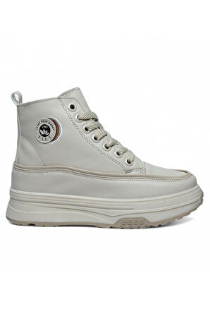 Celira Flt Bej Termal Astar Kaymaz Kalın Taban Kadın Bot