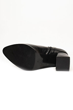 Celira Rns Siyah Kısa Topuklu Streç Bot