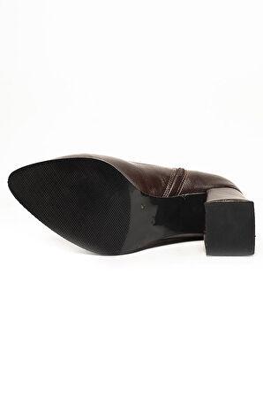 Celira Rns Bordo Kısa Topuklu Streç Bot