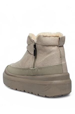 Celira Twg İçi Kürklü Bej Süet Kadın Bot & Bootie NSB823