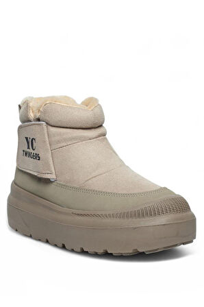 Celira Twg İçi Kürklü Bej Süet Kadın Bot & Bootie NSB823