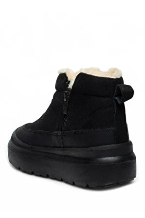 Celira Twg İçi Kürklü Siyah Süet Kadın Bot & Bootie NSB823