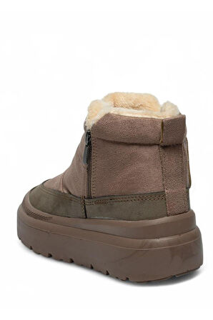 Celira Twg İçi Kürklü Vizon Süet Kadın Bot & Bootie NSB823