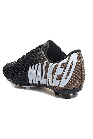 Celira Wlk Siyah Altın Krampon Erkek Çocuk Futbol Ayakkabı