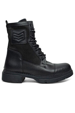 Celira Cnt Siyah Günlük Rahat Erkek Postal Bot Ayakkabı