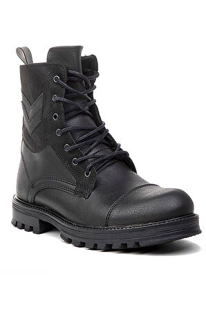 Celira Cnt Siyah Kauçuk Kaymaz Taban Erkek Postal Bot NSB931