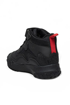 Celira Gks Siyah Kırmızı Cırtlı Erkek Çocuk Bot NSB936
