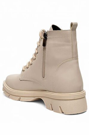 Celira Gls Bej İçi Kürklü Cilt Kadın Bot & Bootie