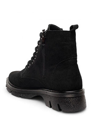 Celira Gls Siyah İçi Kürklü Süet Kadın Bot & Bootie