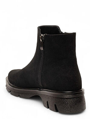 Celira Siyah Termal Astar Süet Kadın Bot & Bootie NSB940
