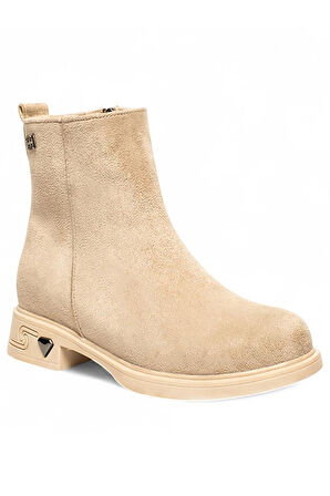 Celira Bej İçi Termal Astar Süet Kadın Bot NSB946