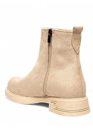 Celira Bej İçi Termal Astar Süet Kadın Bot NSB946