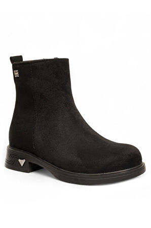 Celira Siyah İçi Termal Astar Süet Kadın Bot NSB946