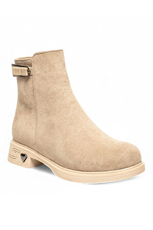 Celira Bej İçi Termal Astar Süet Kadın Bot NSB947