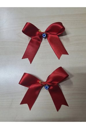 FİYONKLU ÇEYİZ KURDALESİ, ÇEYİZ KOLİSİ SÜSÜ 25 ADET SATEN