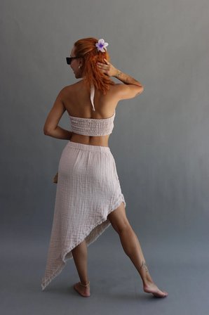 Muslin Asimetrik Etek
