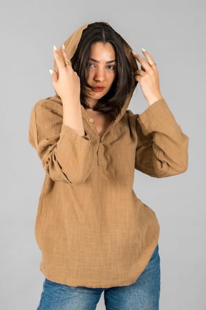 KETEN UNİSEX KAPÜŞONLU SWEET