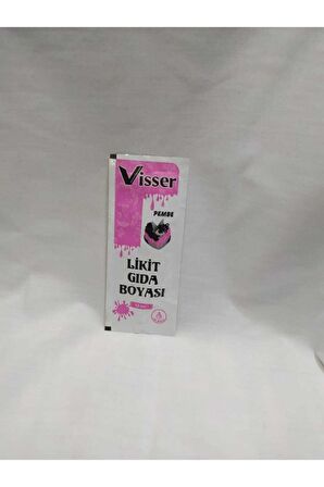 Visser Likit Gıda Boyası Pembe 12 ml