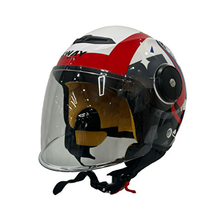 Sway Açık Çocuk Kask Sw 814 Cool Cat Beyaz