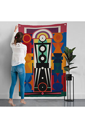 Auguste Herbin - Kompozisyon Duvar Örtüsü-8093