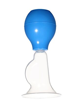 Wee Baby Silikon Göğüs Pompası Tirle - MAVİ